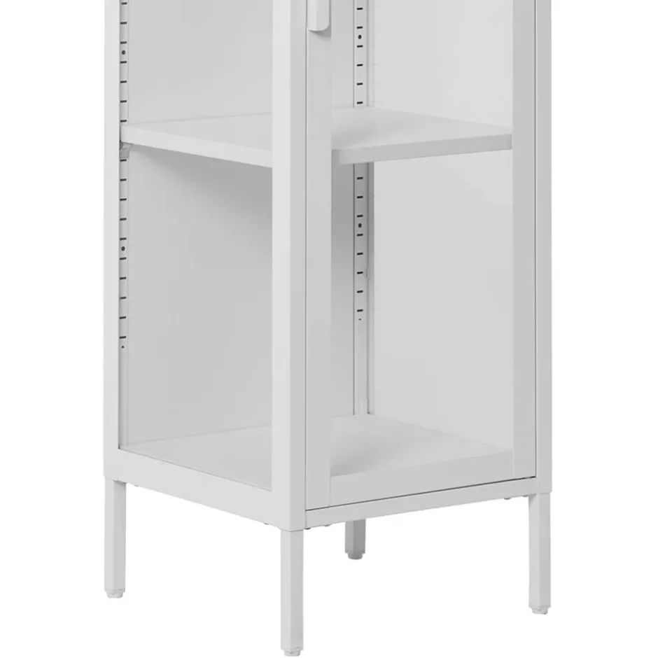 Weiße Vitrine aus Stahl - Sancrez^Wohnen New