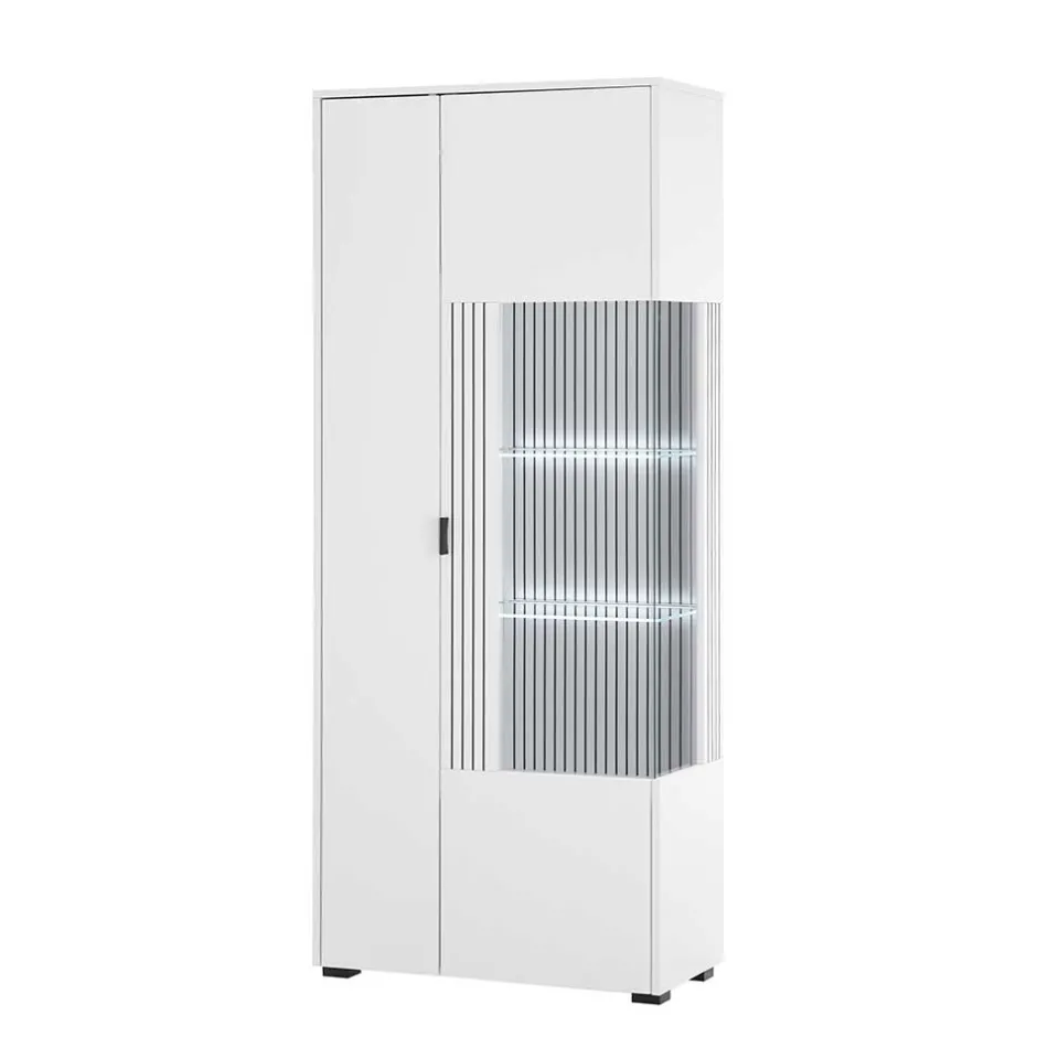 Weiße Vitrine fürs Wohnzimmer - Dualkos^Wohnen Clearance