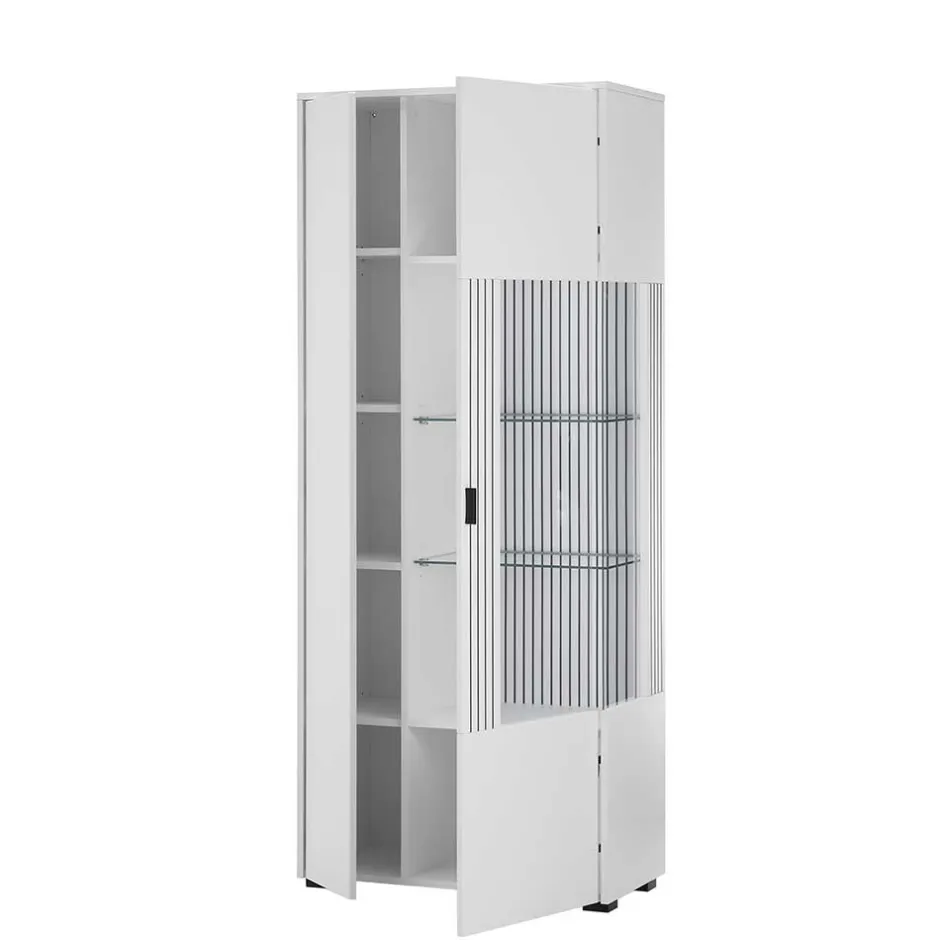 Weiße Vitrine fürs Wohnzimmer - Dualkos^Wohnen Clearance