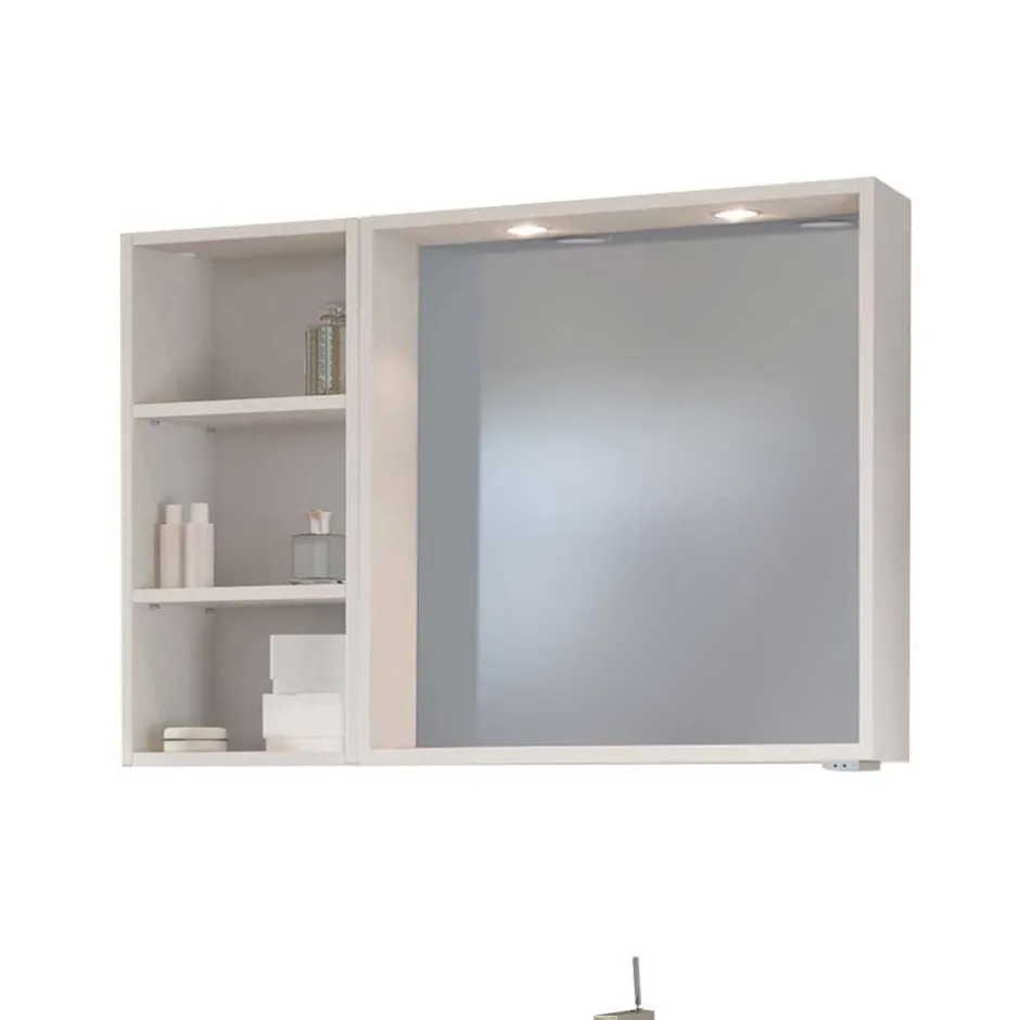 Weiße Waschtisch Möbel komplett - Enwicos (dreiteilig)^Wohnen Discount