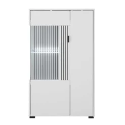 Wohnen Weiße Wohnzimmerschränke & Wandboard im Set - Dualkos (vierteilig)