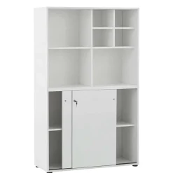 Weißer Aktenschrank mit sieben Fächern - Empire^Wohnen Sale