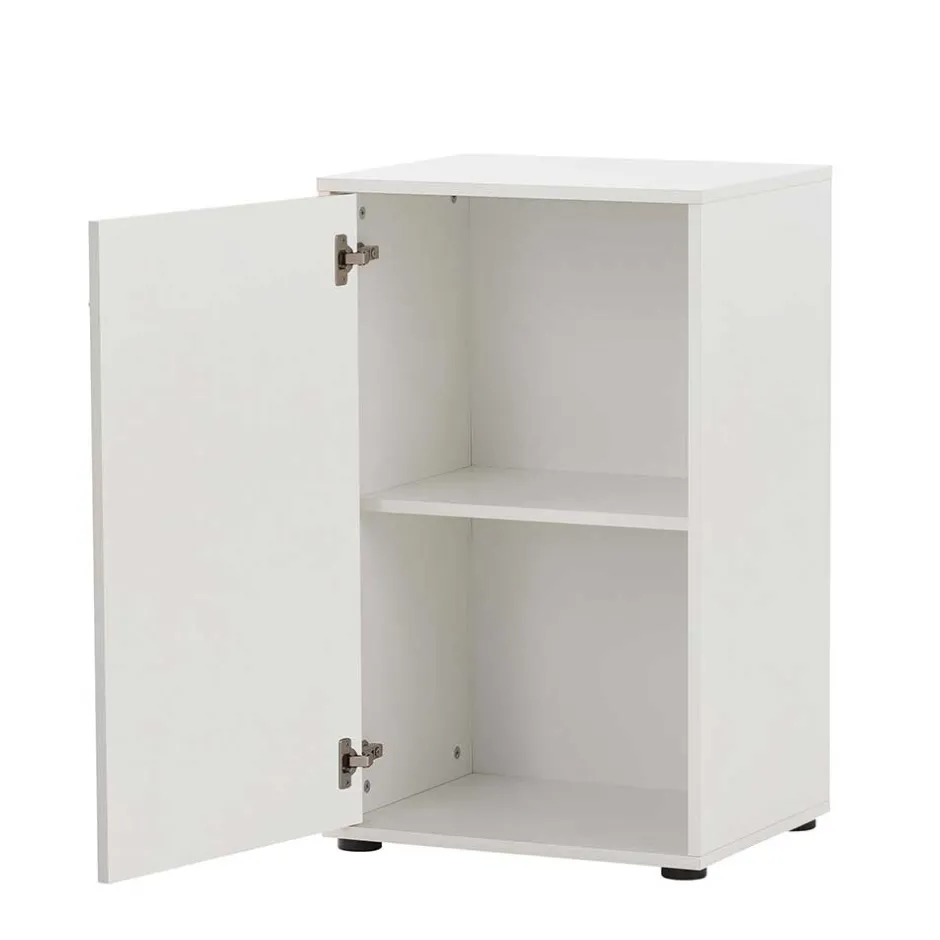 Wohnen Weißer Aktenschrank 1-türig - Empire I