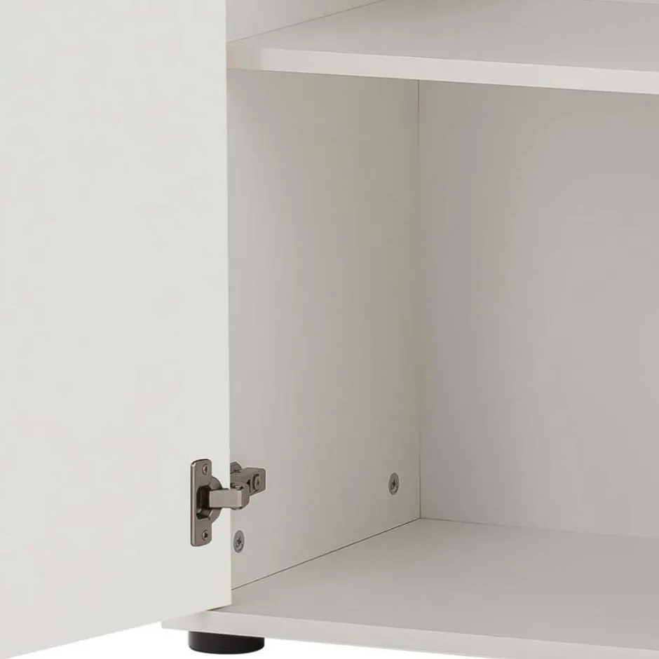 Wohnen Weißer Aktenschrank 1-türig - Empire I