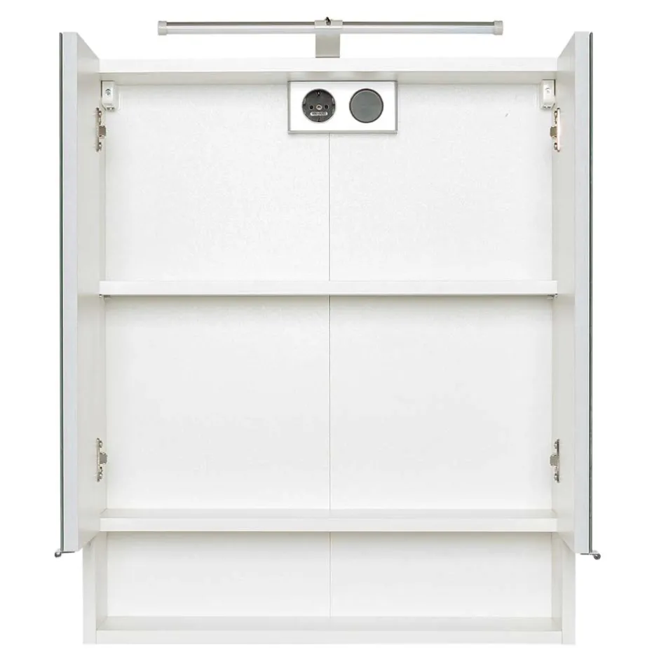 Wohnen Weißer Bad Spiegelschrank mit Regalfach - Skiranov