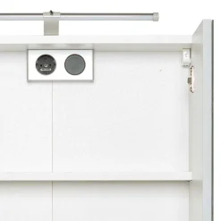 Wohnen Weißer Bad Spiegelschrank mit Regalfach - Skiranov