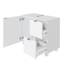 Wohnen Weißer Bad Unterschrank für Waschbecken - Jendrics