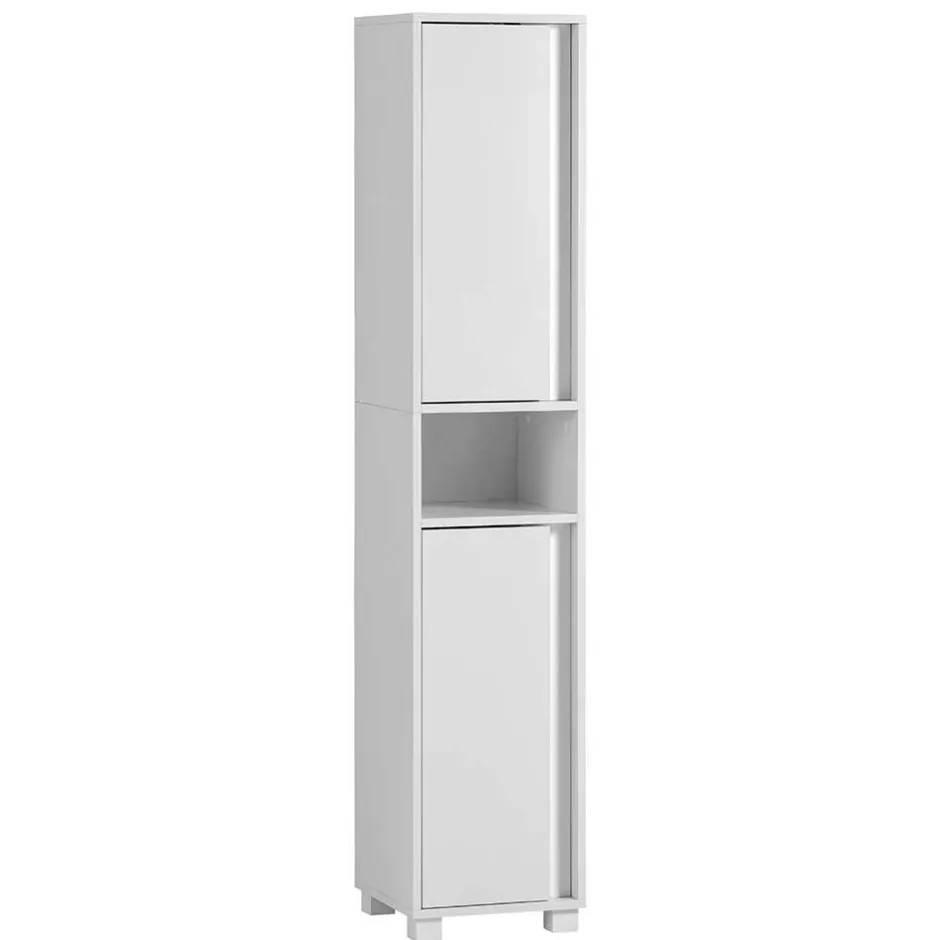 Wohnen Weißer Badezimmerschrank 165 cm hoch - Seriacus