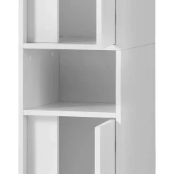 Wohnen Weißer Badezimmerschrank 165 cm hoch - Seriacus