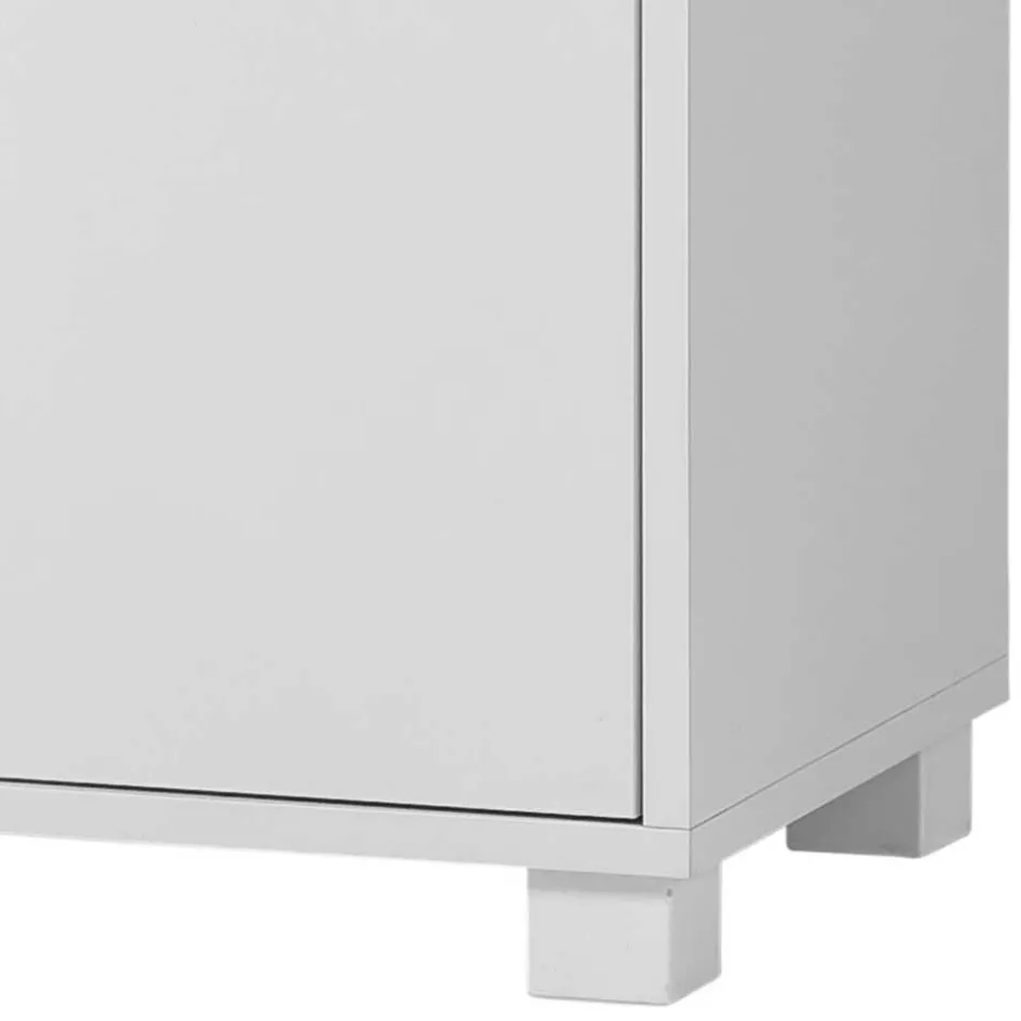 Wohnen Weißer Badezimmerschrank 165 cm hoch - Seriacus