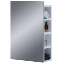 Wohnen Weißer Badezimmerspiegel mit acht Fächern - Sua