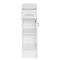 Weißer Badschrank mit Sockel Fuß - Skiranov I^Wohnen Discount