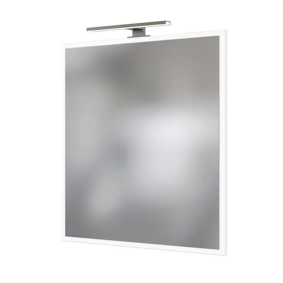 Wohnen Weißer Badspiegel in Rechteckig 60x64 - Livendas