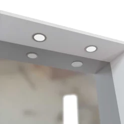 Wohnen Weißer Badspiegel mit Ablage & LED - Enwicos