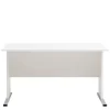 Wohnen Weißer Bürotisch mit Knieraumblende - Radiassu