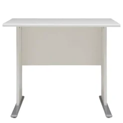 Wohnen Weißer Bürotisch mit Knieraumblende - Radiassu