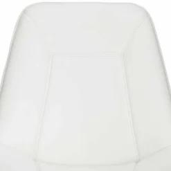 Wohnen Weißer Drehstuhl mit Kunstleder Schalensitz - Chiloena