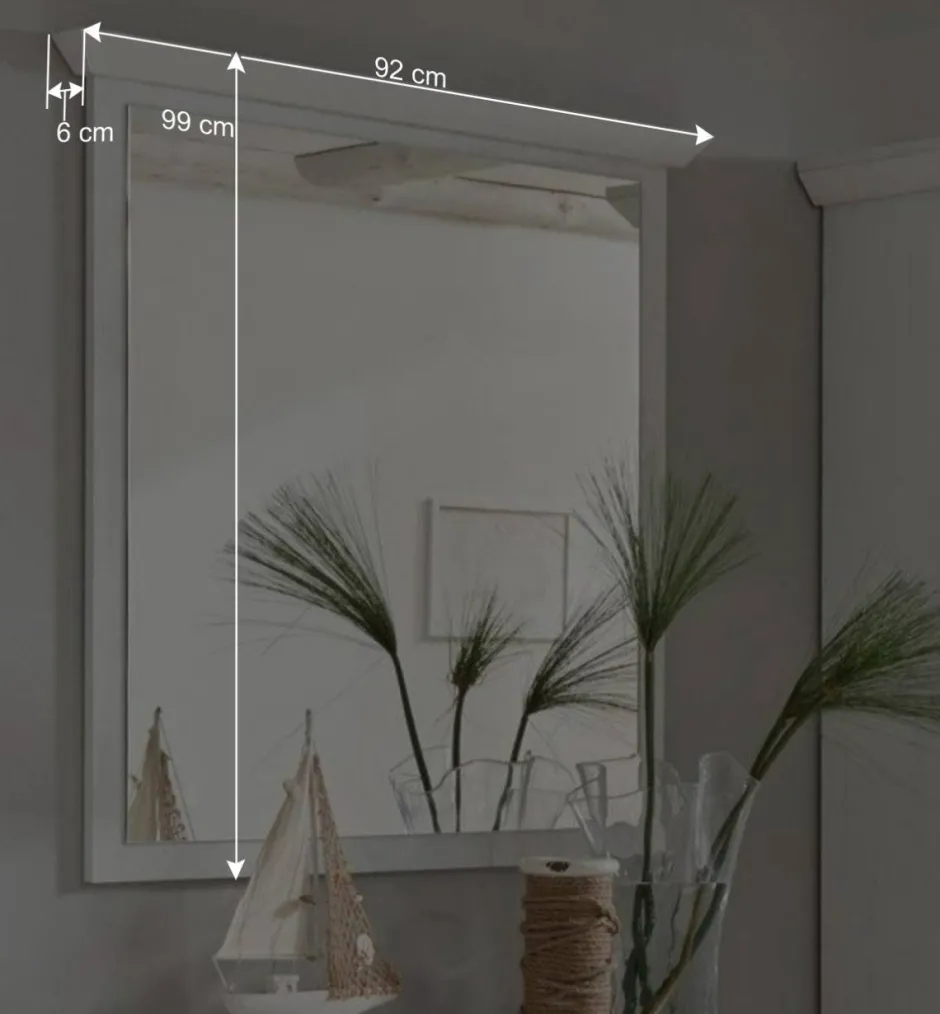 Weißer Flurspiegel im Landhausstil - Chelles^Wohnen Best