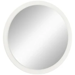 Wohnen Weißer Garderobenspiegel mit Holzrahmen - Axdonira