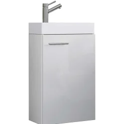 Wohnen Weißer Gästewaschtisch für Wandmontage - Vulcanos