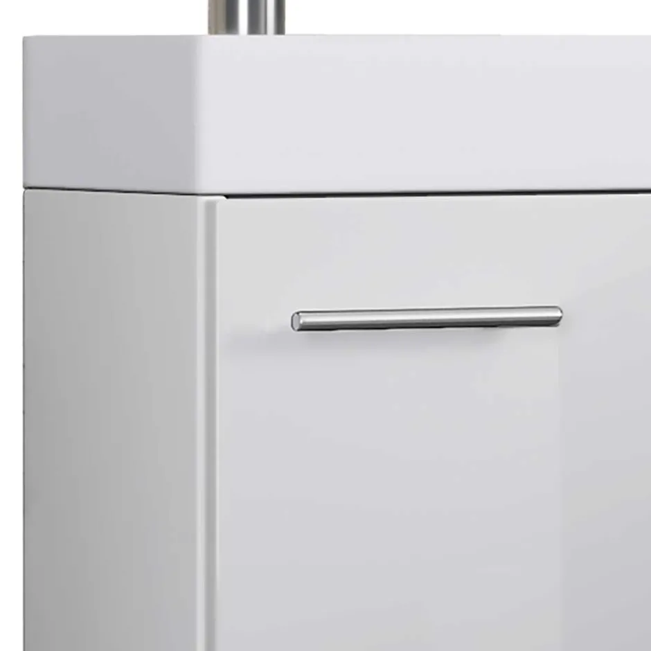 Wohnen Weißer Gästewaschtisch für Wandmontage - Vulcanos