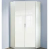 Weißer Kleiderschrank für die Ecke - Venture^Wohnen Outlet
