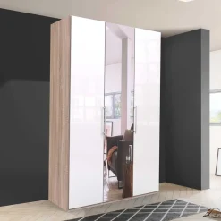 Weißer Kleiderschrank mit Spiegel mittig - Bosays^Wohnen Online