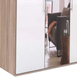 Weißer Kleiderschrank mit Spiegel mittig - Bosays^Wohnen Online