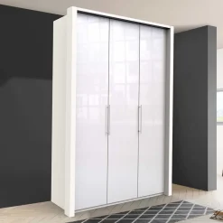 Weißer Kleiderschrank mit 150 cm Breite - Dolienca^Wohnen