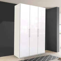 Weißer Kleiderschrank mit 150 cm Breite - Dolienca^Wohnen