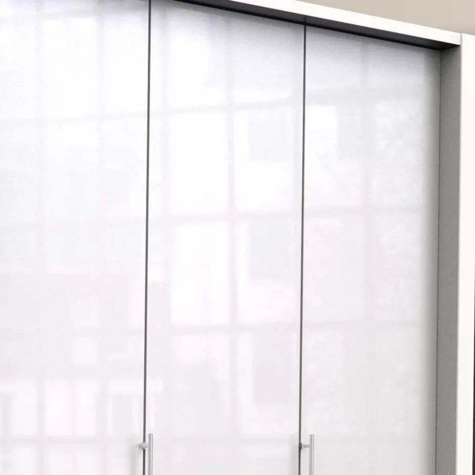 Weißer Kleiderschrank mit 150 cm Breite - Dolienca^Wohnen