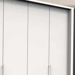 Wohnen Weißer Kombi-Kleiderschrank mit acht Schubladen - Donpiave