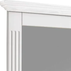 Wohnen Weißer Landhausspiegel mit Holzrahmen - Kazanova