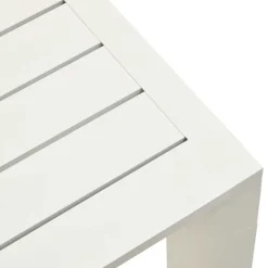 Weißer Metall-Gartentisch aus Aluminium - Kosmyna^Wohnen Discount