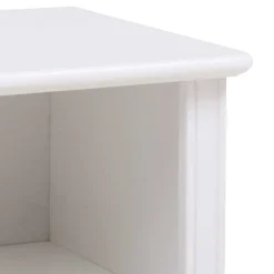 Wohnen Weißer Nachttisch mit großem Fach - Velriva