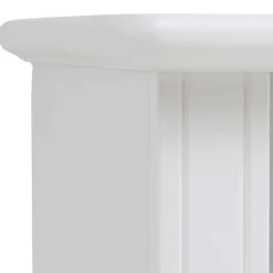 Wohnen Weißer Nachttisch mit großem Fach - Velriva