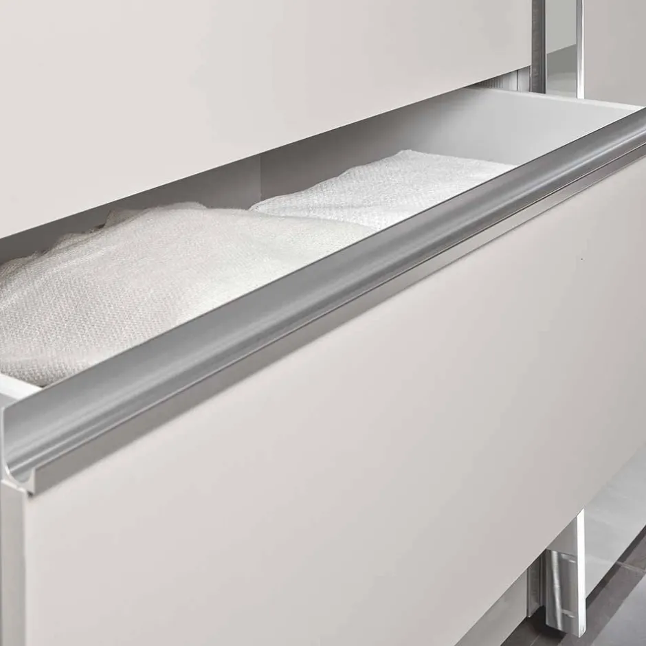 Wohnen Weißer Schiebetürenschrank 3-türig - Fachet