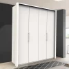 Wohnen Weißer Schlafzimmer Kleiderschrank mit Falttüren - Donpiave