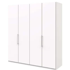 Wohnen Weißer Schlafzimmer Kleiderschrank mit Falttüren - Donpiave