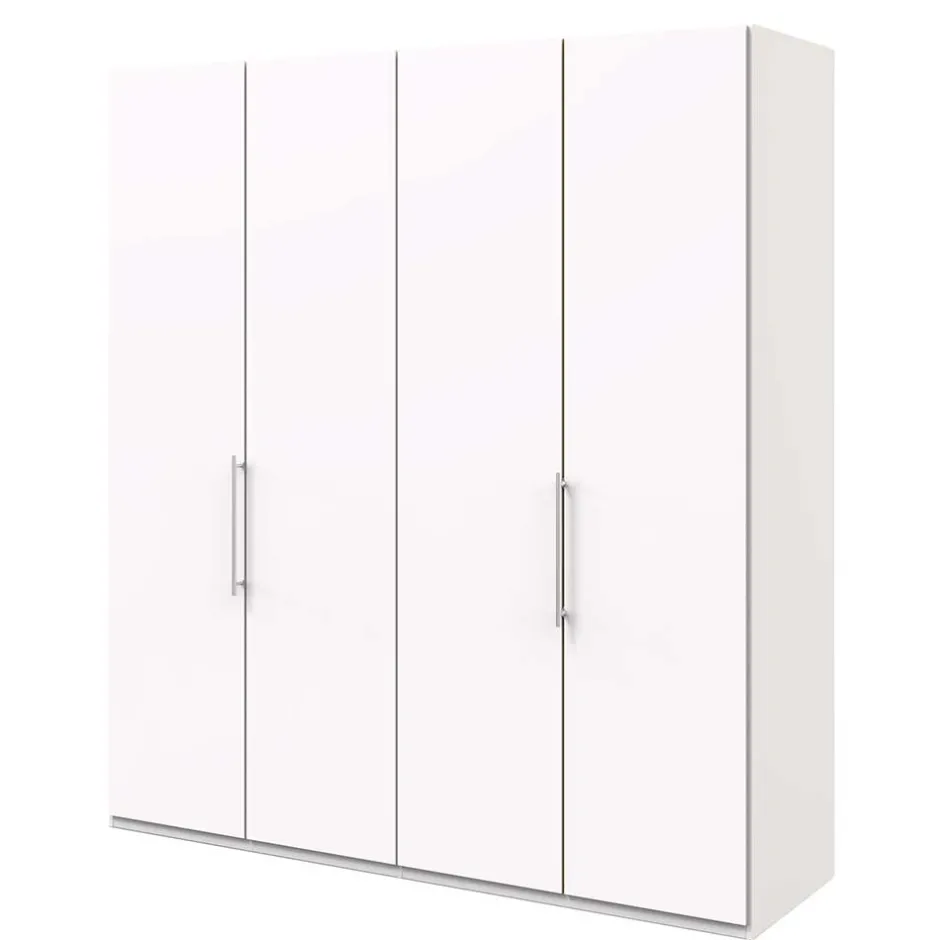 Wohnen Weißer Schlafzimmer Kleiderschrank mit Falttüren - Donpiave