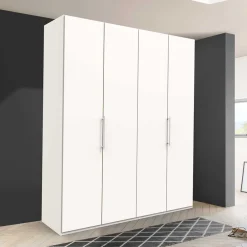 Wohnen Weißer Schlafzimmer Kleiderschrank mit Falttüren - Donpiave
