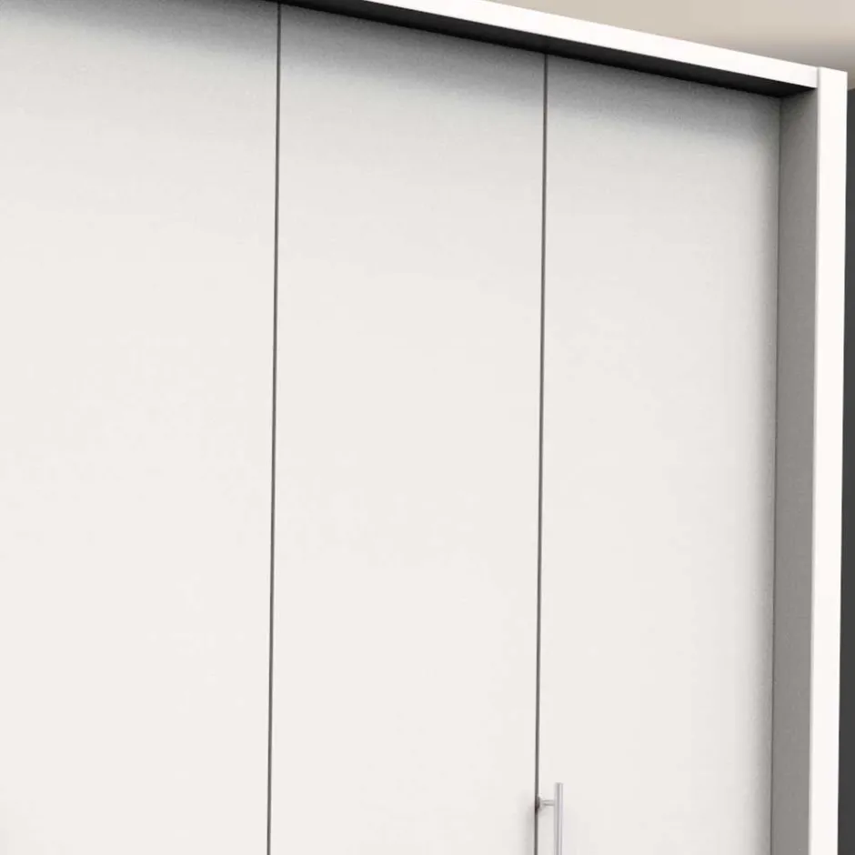 Wohnen Weißer Schlafzimmer Kleiderschrank mit Falttüren - Donpiave