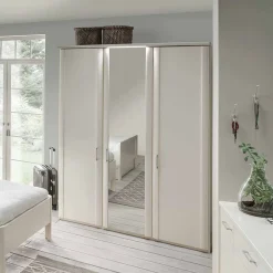 Wohnen Weißer Schlafzimmerschrank Ronis mit drei Türen