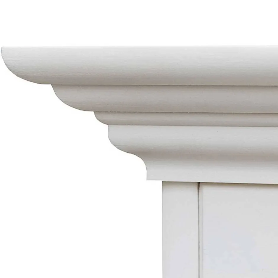 Wohnen Weißer Schlafzimmerschrank im Landhausstil - Indico