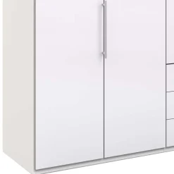 Wohnen Weißer Schlafzimmerschrank mit zwei Falttüren - Dolienca