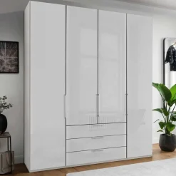 Weißer Schlafzimmerschrank 3-türig - Rhoen^Wohnen New