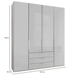 Weißer Schlafzimmerschrank 3-türig - Rhoen^Wohnen New