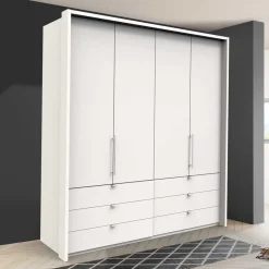 Weißer Schlafzimmerschrank mit Falttüren - Donpiave^Wohnen Online