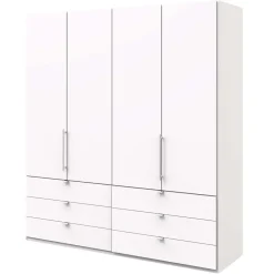 Weißer Schlafzimmerschrank mit Falttüren - Donpiave^Wohnen Online