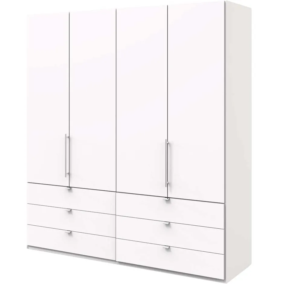 Weißer Schlafzimmerschrank mit Falttüren - Donpiave^Wohnen Online